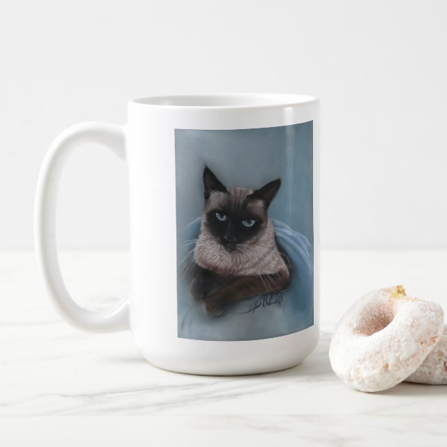 Siamese Cat mugg (Med munk)