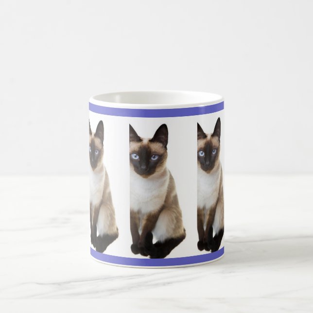 Siamese Cat Pet Cudely Destiny Zazzle Kaffemugg (Center)