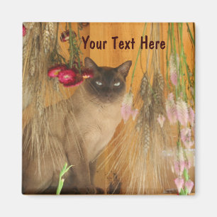 Siamese Cat PosAnimal Photography Magnet #3