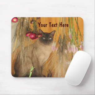 Siamese Cat Posating Animal Photography Mousepad # Musmatta