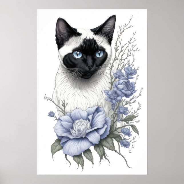 Siamese Cat Poster (Framsidan)