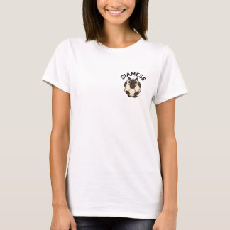 Siamese cat soccer ball t shirt