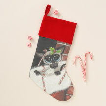 Siamese Cat Stocking Stuffer by Bihrle