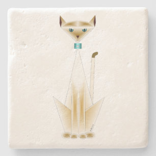 Siamese Cat Stone Underlägg