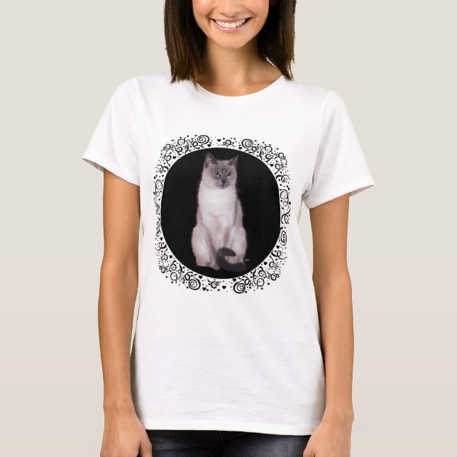 Siamese Cat T-shirt (Framsida)