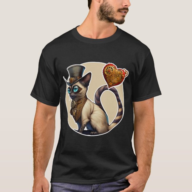 Siamese Cat T-Shirt (Framsida)