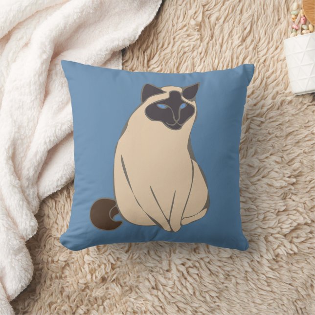 Siamese Cat Throw Pillow Kudde (Filt)