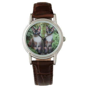 Siamese Cat Twillingars, Dam Watch Armbandsur