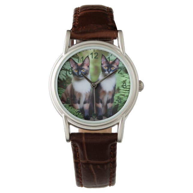 Siamese Cat Twillingars, Dam Watch Armbandsur (Framsida)