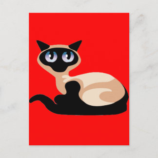 Siamese Cat Vykort