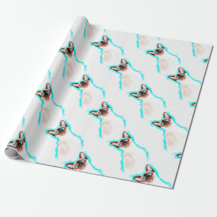 Siamese Cat Watercolor Art Presentpapper