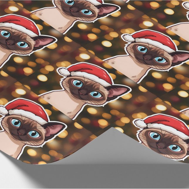 Siamese cat wrapping paper presentpapper (Skapare uppladdad)
