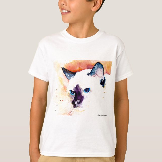 SIAMESE CAT Youth Sweatshirt T-shirt (Framsida)