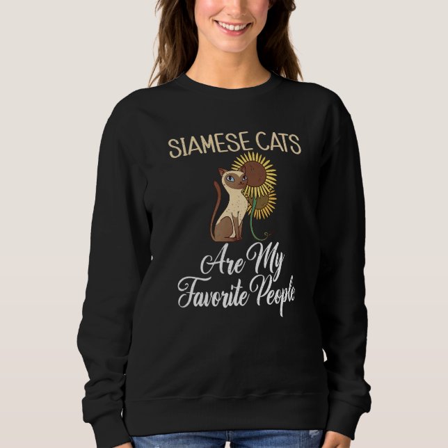 Siamese Cats are my favorite People  Siamese Cat T Shirt (Framsida)