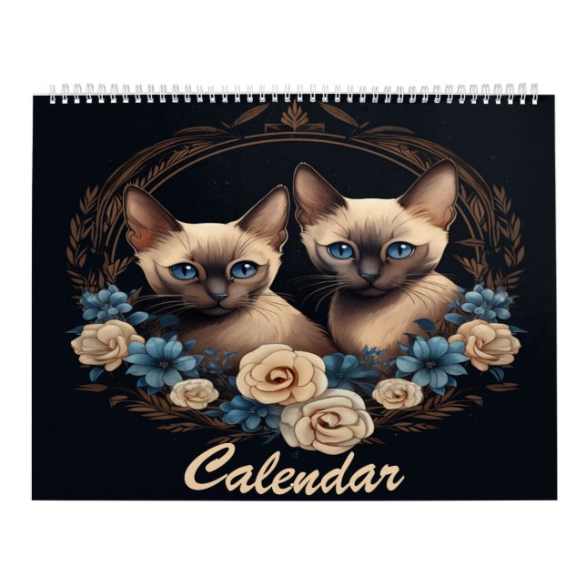 Siamese Cats Calendar Kalender (Omslag)