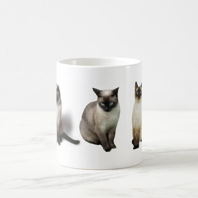 Siamese Cats Kaffemugg (Center)