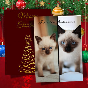 Siamese christmas julkort