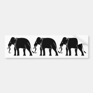 Siamese Elephant Bildekal