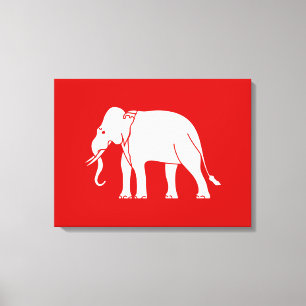 Siamese Elephant Canvastryck