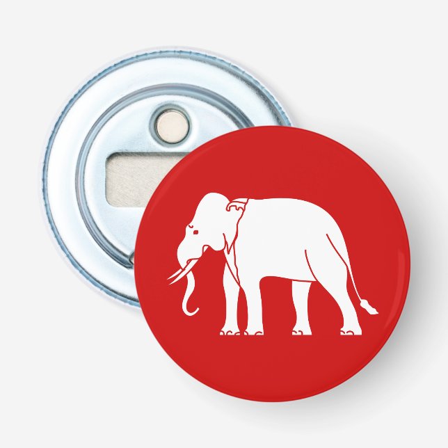 Siamese Elephant Flasköppnare (Framsidan)