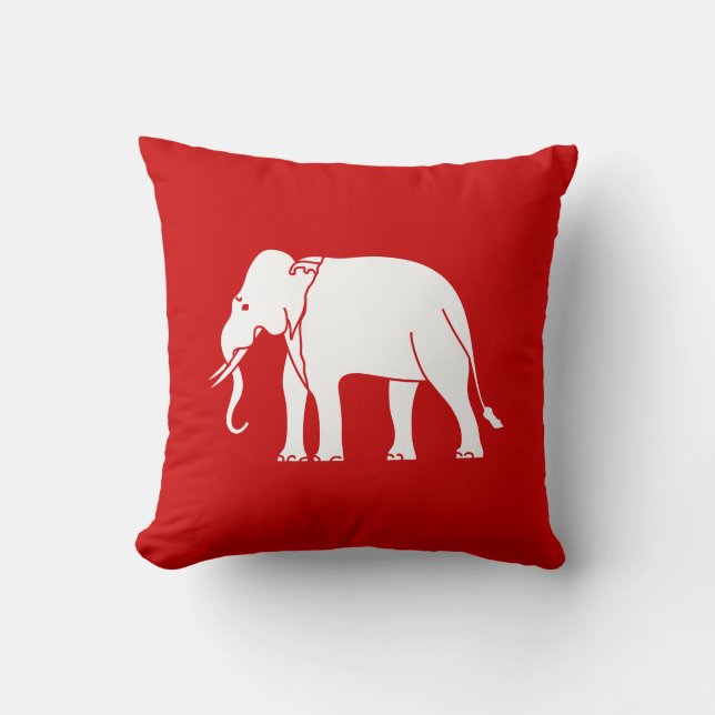 Siamese Elephant Kudde (Framsida)