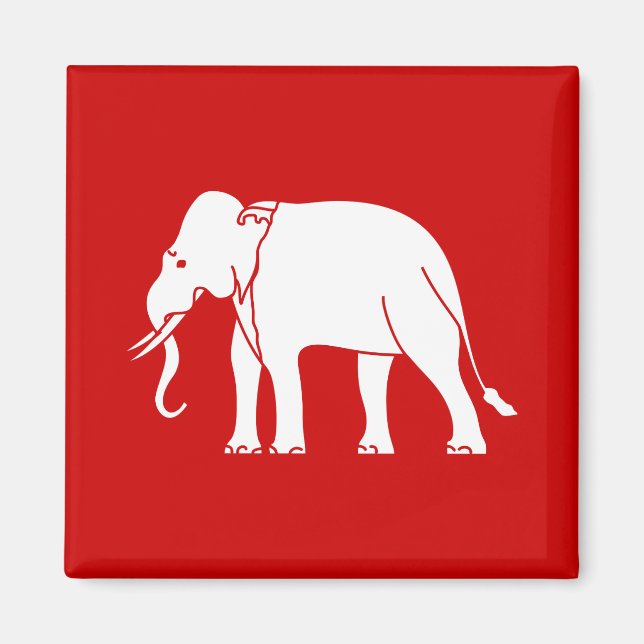 Siamese Elephant Magnet (Framsidan)