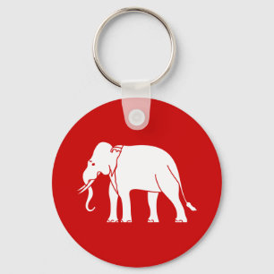 Siamese Elephant Nyckelring