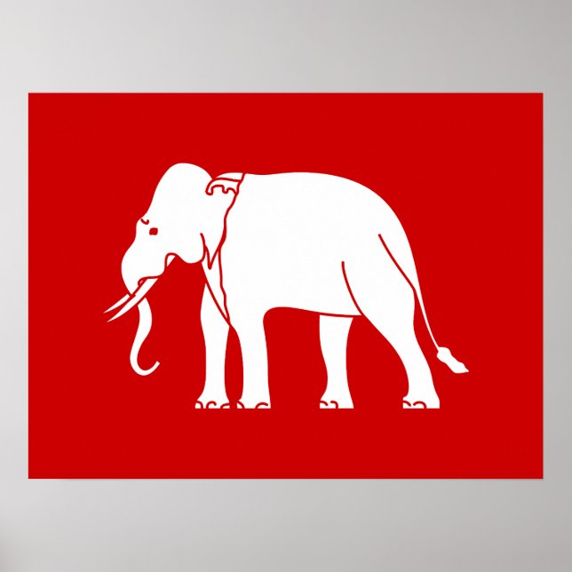 Siamese Elephant Poster (Framsidan)