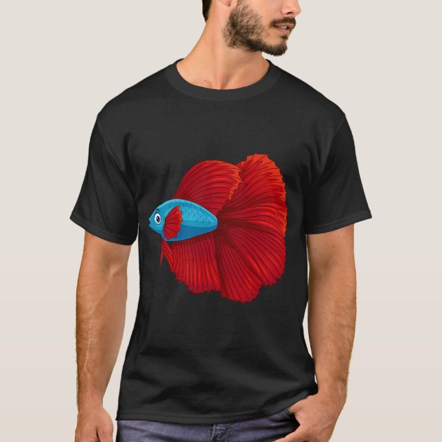 Siamese Fighting Fish, Betta Fish älskare Tee pres (Framsida)