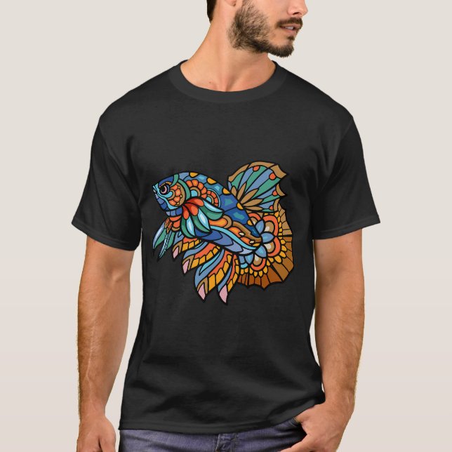 Siamese Fighting Fish, Betta Fish älskare Tee pres (Framsida)