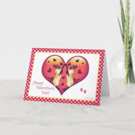 Siamese för gulliga valentin för katt tomt kort