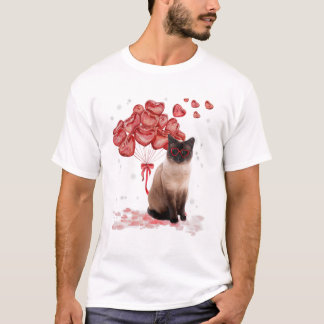 Siamese Heart-Valentineser T Shirt