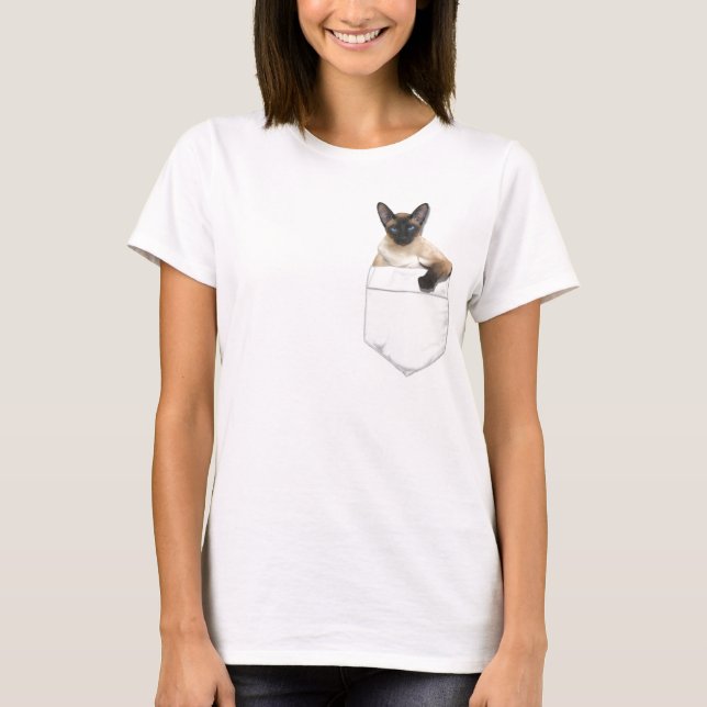 Siamese i ditt fick- t-shirt (Framsida)