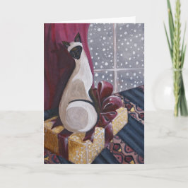 Siamese jul helgkort