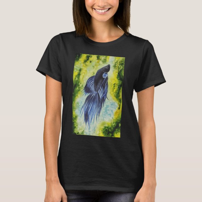 Siamese kampffisk t shirt (Framsida)