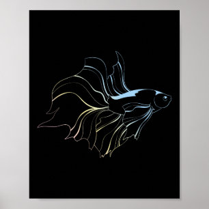 Siamese kampfisk akvarium älskare poster