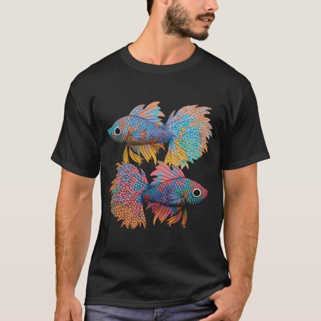 Siamese kampfisk t shirt (Framsida)