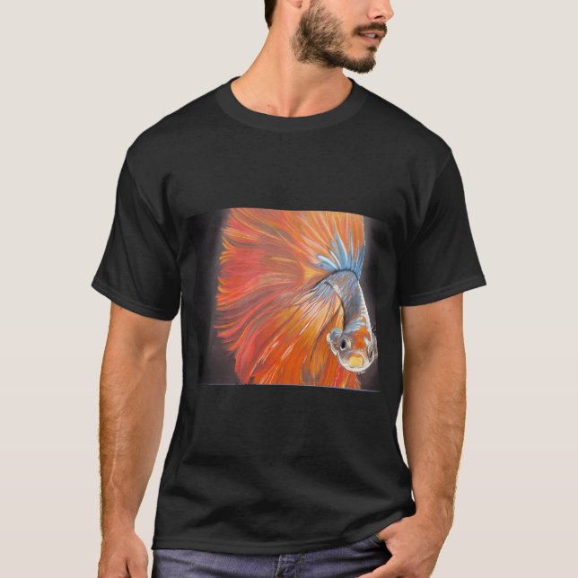 Siamese kampfiskar t shirt (Framsida)