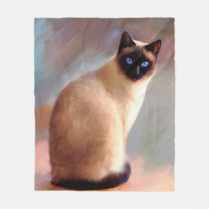 Siamese katt 613 fleecefilt