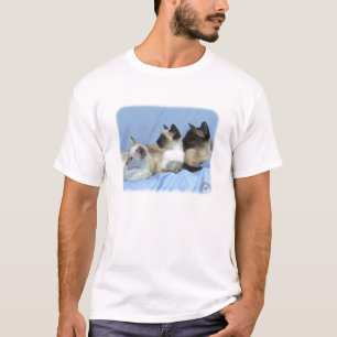 Siamese katt 9W055D-074 Tee Shirt