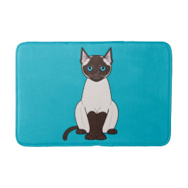 Siamese katt badrumsmatta