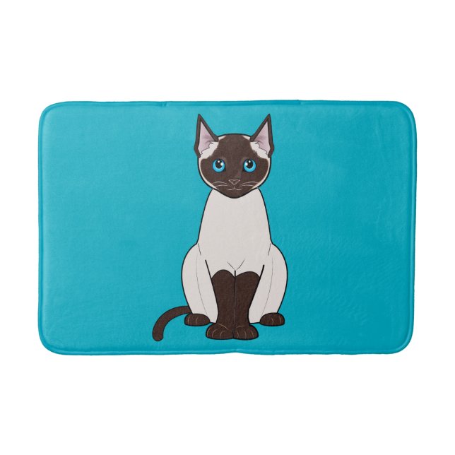 Siamese katt badrumsmatta (Framsidan)