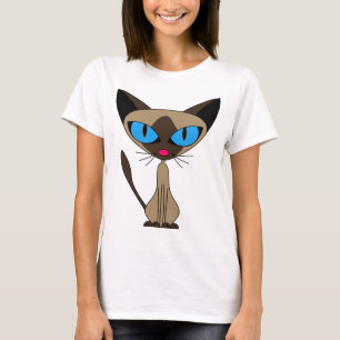 Siamese katt för Siamese, om du behar - tecknad Tee Shirt