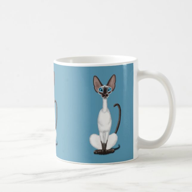 Siamese katt kaffemugg (Höger)