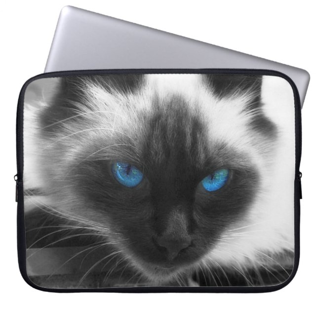 Siamese katt laptop fodral (Framsidan)