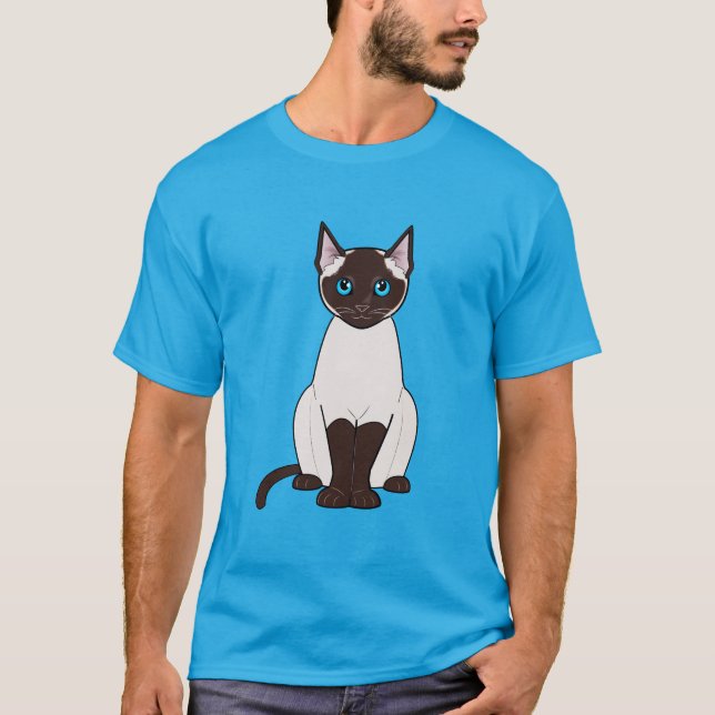 Siamese katt tee shirt (Framsida)