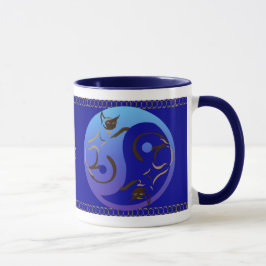 Siamese katt Yin och Yang mugg