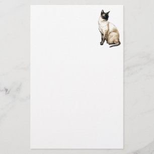 Siamese kattbrevpapper brevpapper