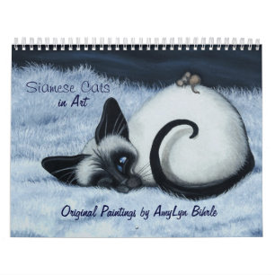 Siamese kattkalender vid BihRle Kalender