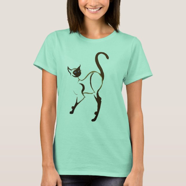 Siamese Kattunge T-Shirt (Framsida)